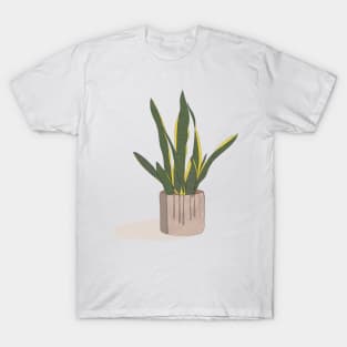 Shady Green Plant and Pot T-Shirt